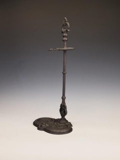 19th Century French Cast Iron Fireside Stick Stand