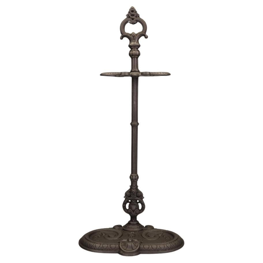 19th Century French Cast Iron Fireside Stick Stand For Sale