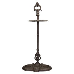 19th Century French Cast Iron Fireside Stick Stand