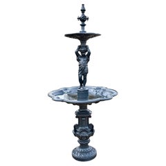 Fontaine en fonte française du 19ème siècle