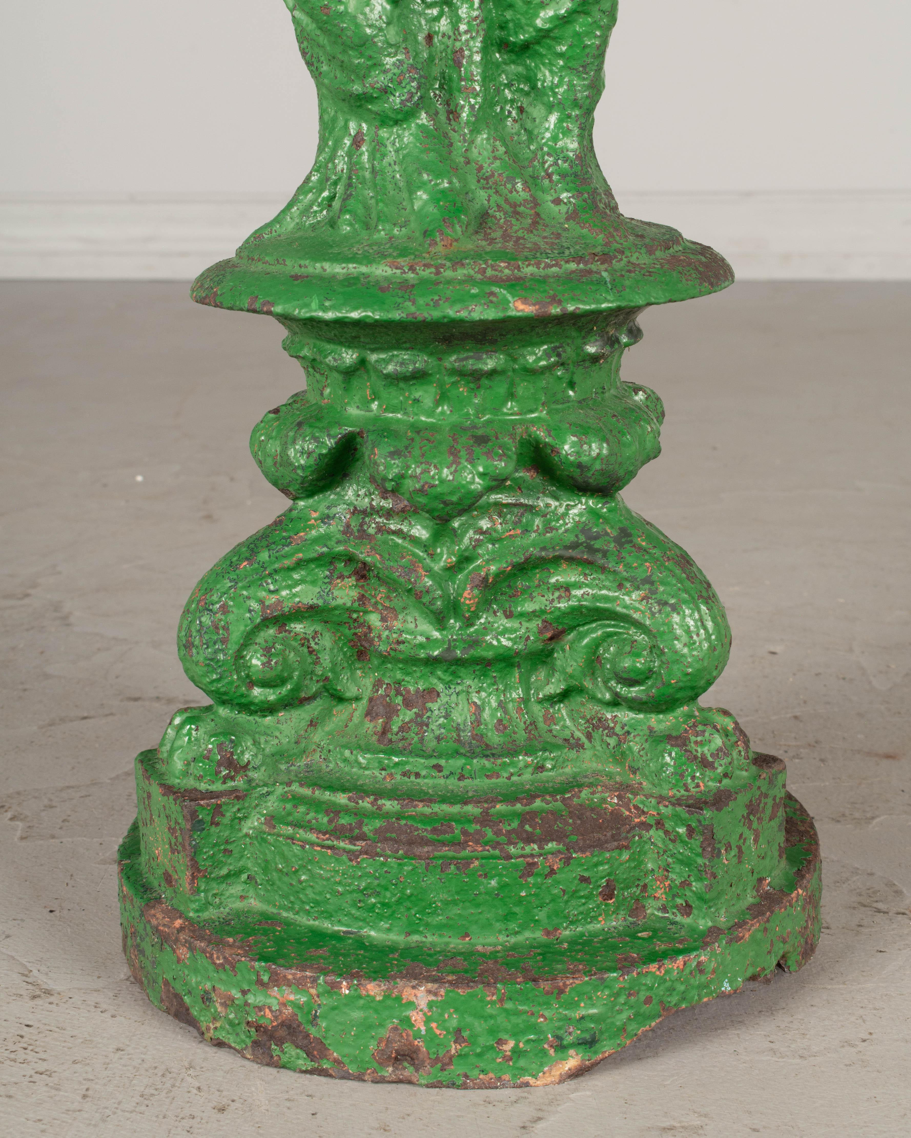 19th Century French Cast Iron Fountain or Bird Bath For Sale at 1stDibs