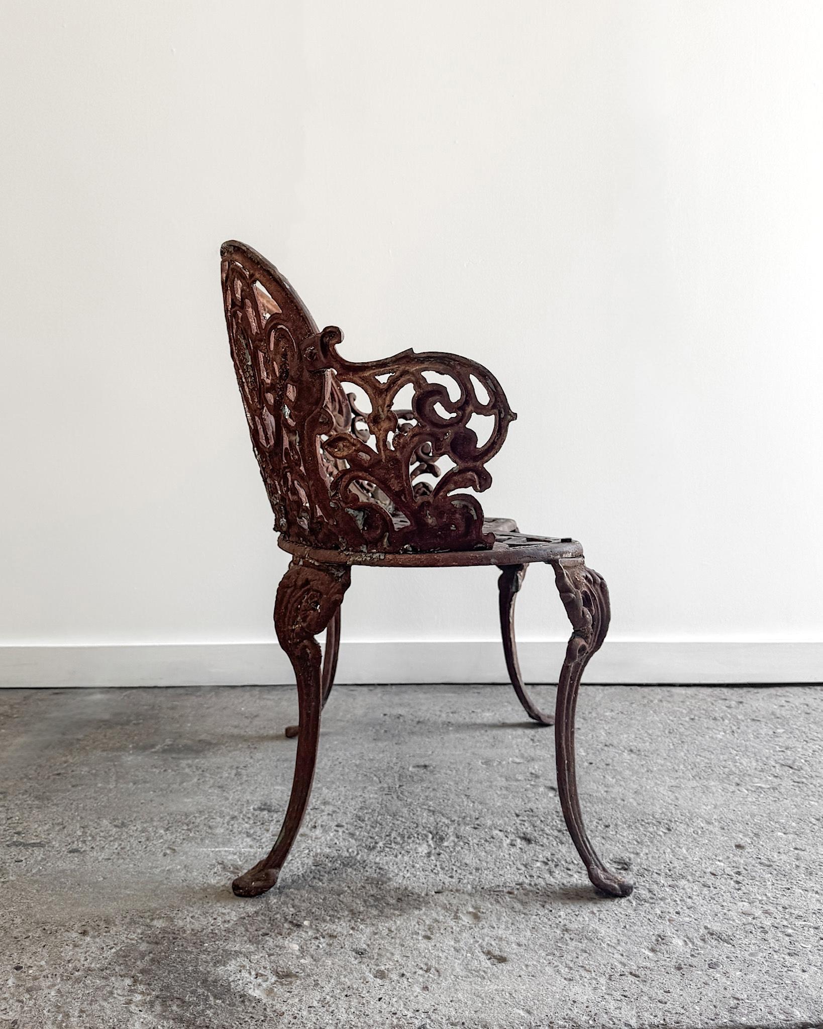 19th Century French Cast Iron Garden Settee For Sale 13