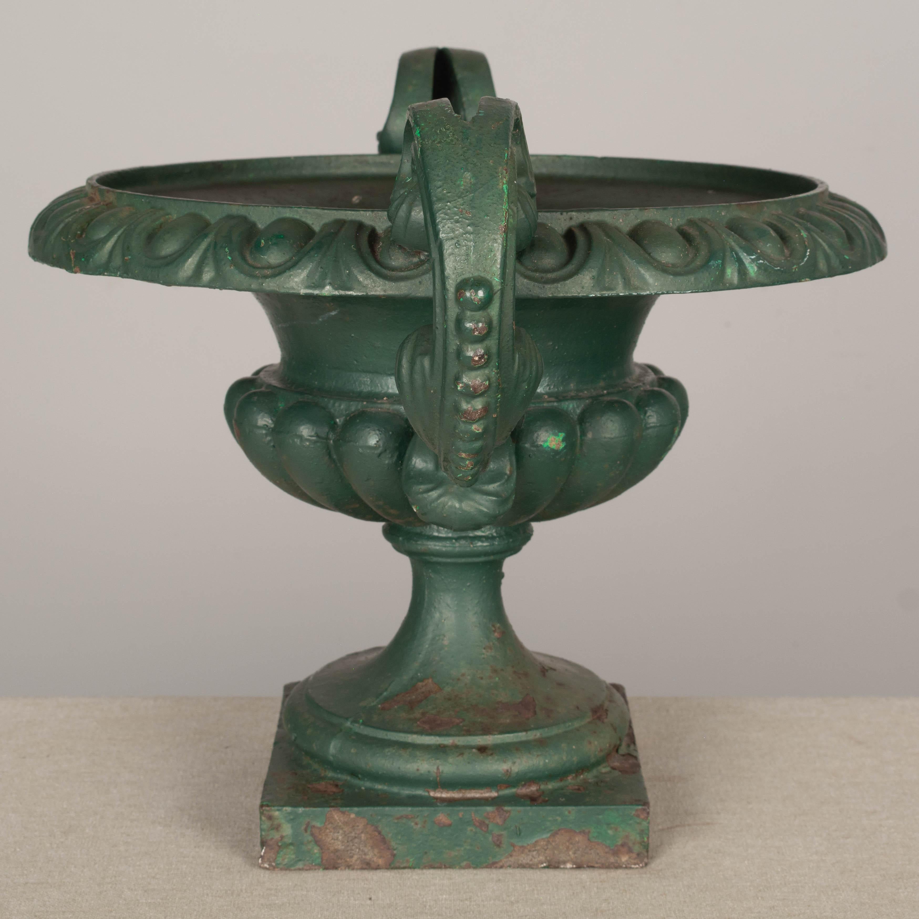 19th Century French Cast Iron Garden Urn For Sale 1