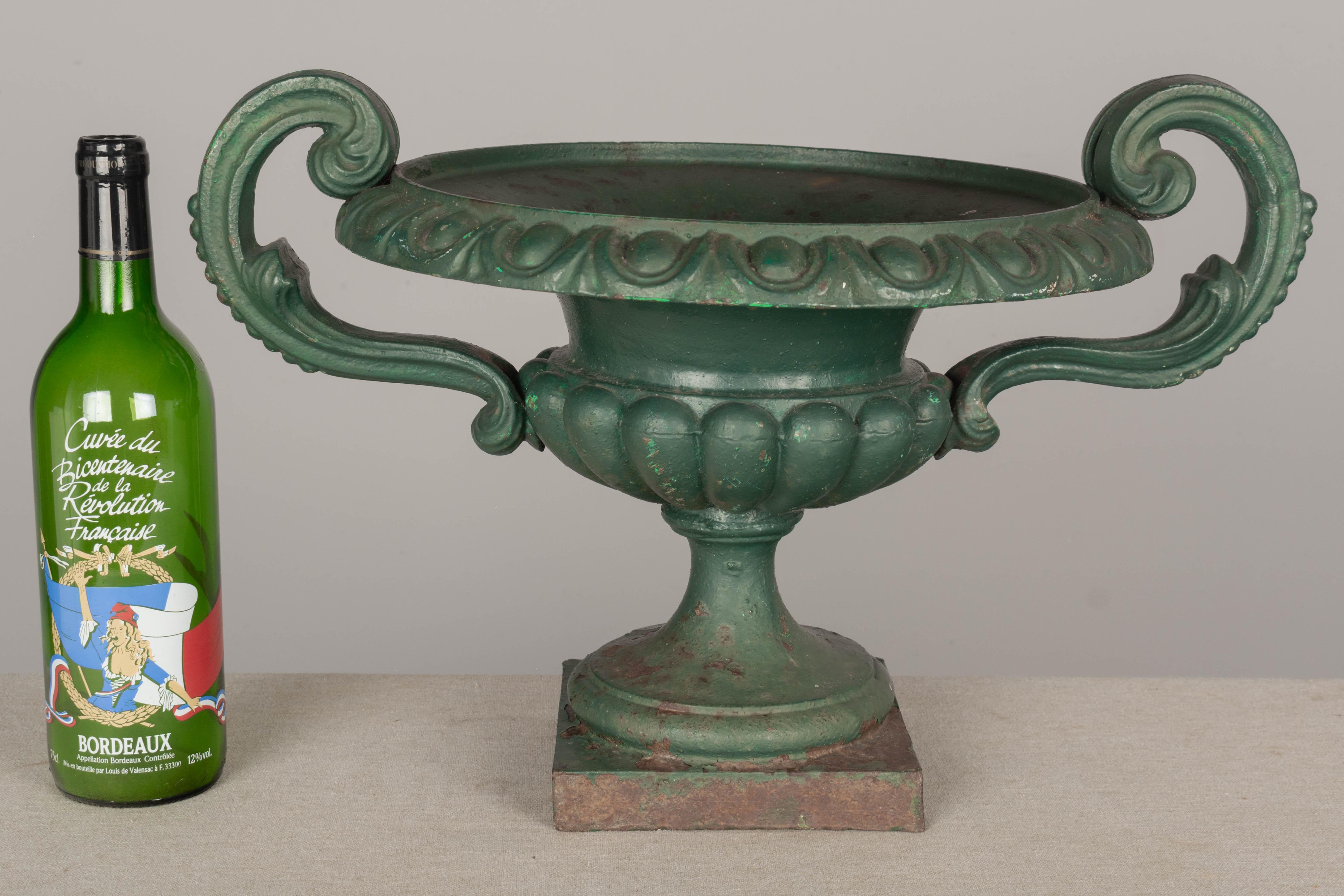 19th Century French Cast Iron Garden Urn For Sale 2