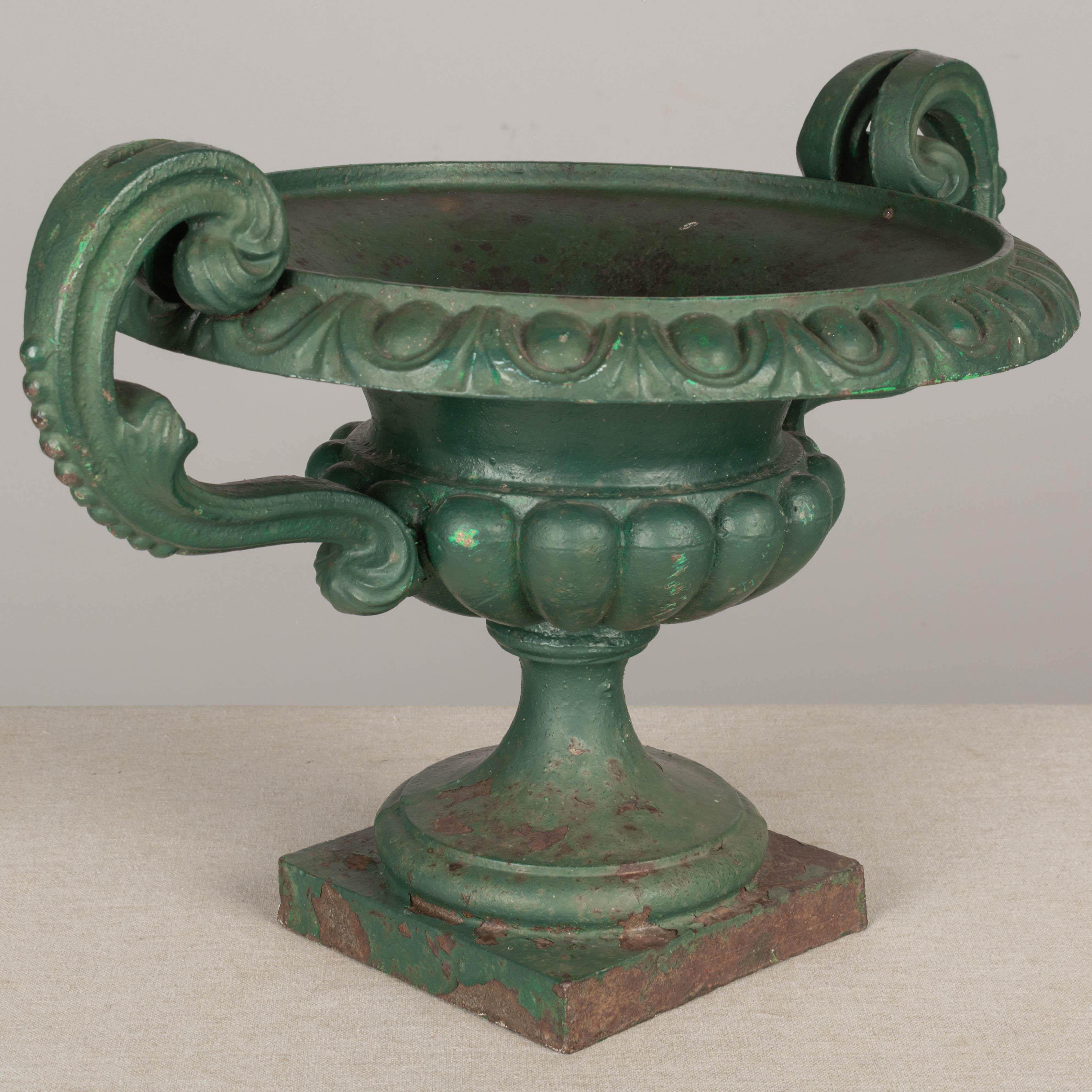 19th Century French Cast Iron Garden Urn For Sale 3