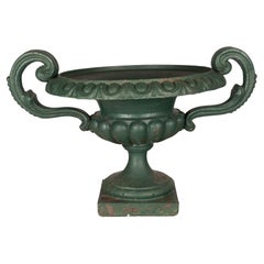 Antique 19th Century French Cast Iron Garden Urn