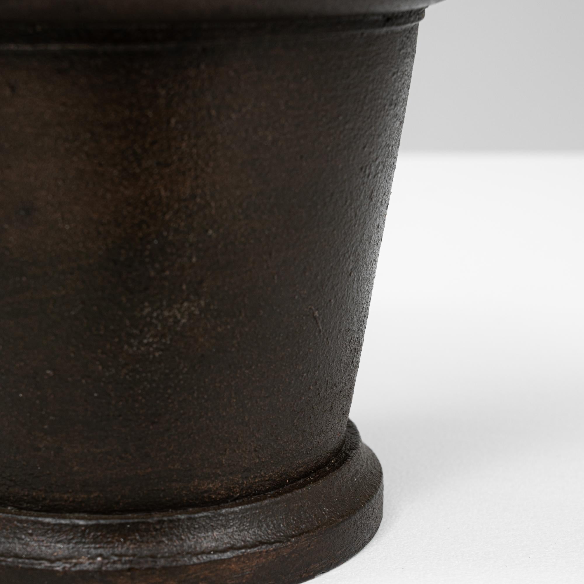 19th Century French Cast Iron Mortar With Pestle For Sale 6