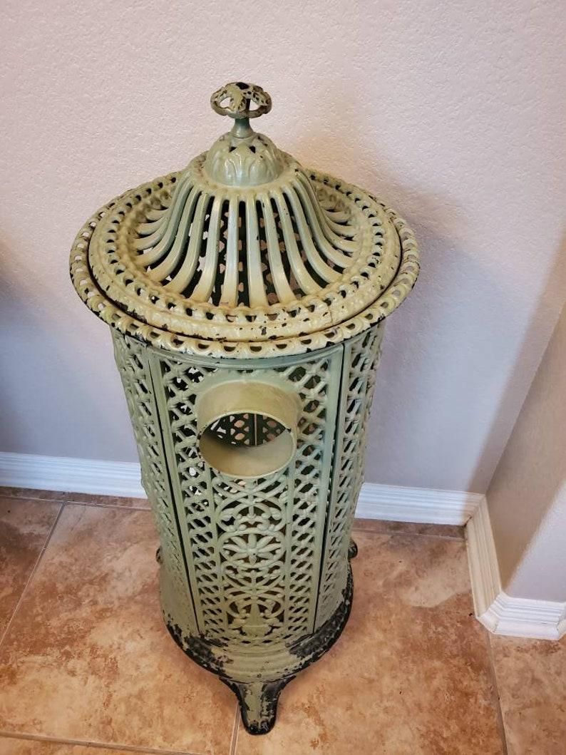 19th Century French Cast Iron Parlor Heating Stove 1