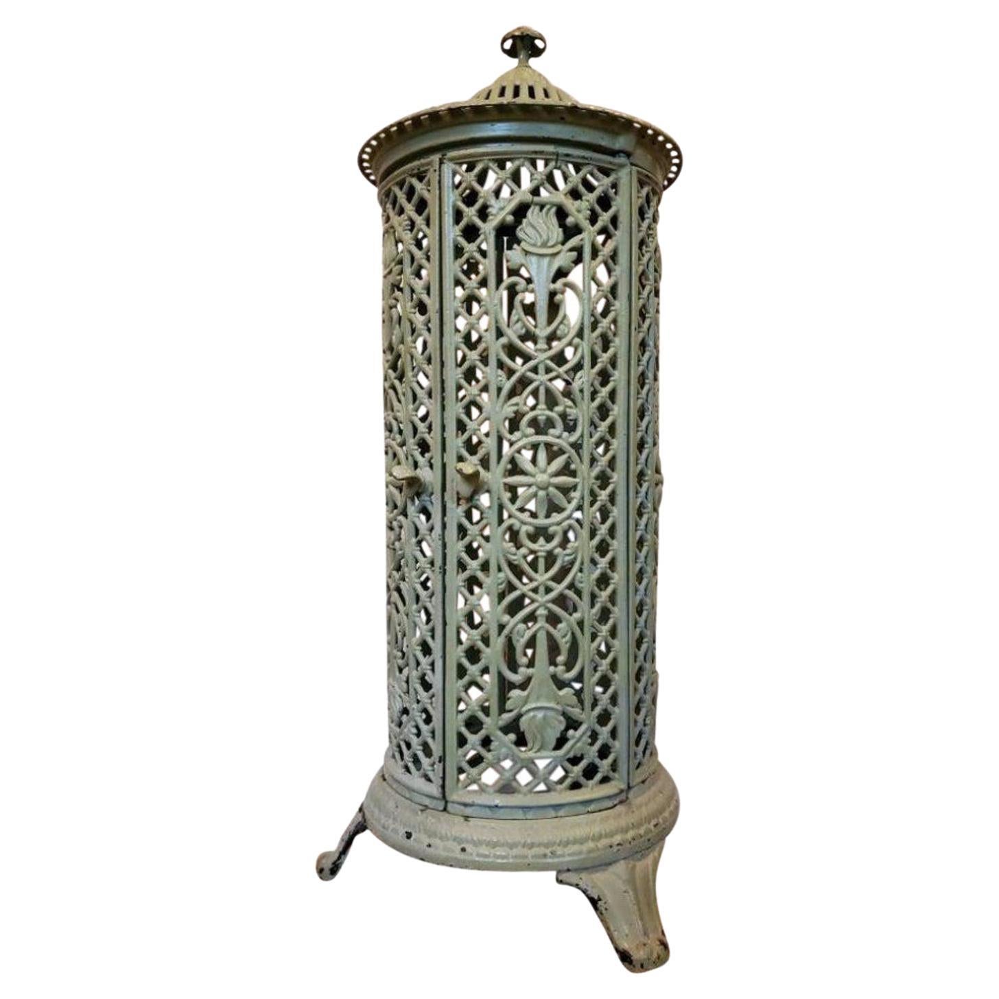 19th Century French Cast Iron Parlor Heating Stove