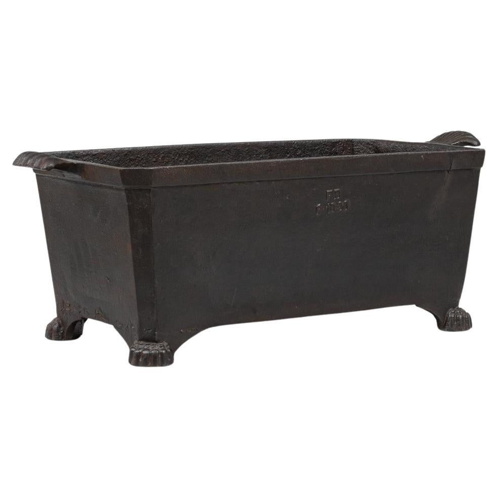 19th Century French Cast Iron Planter For Sale