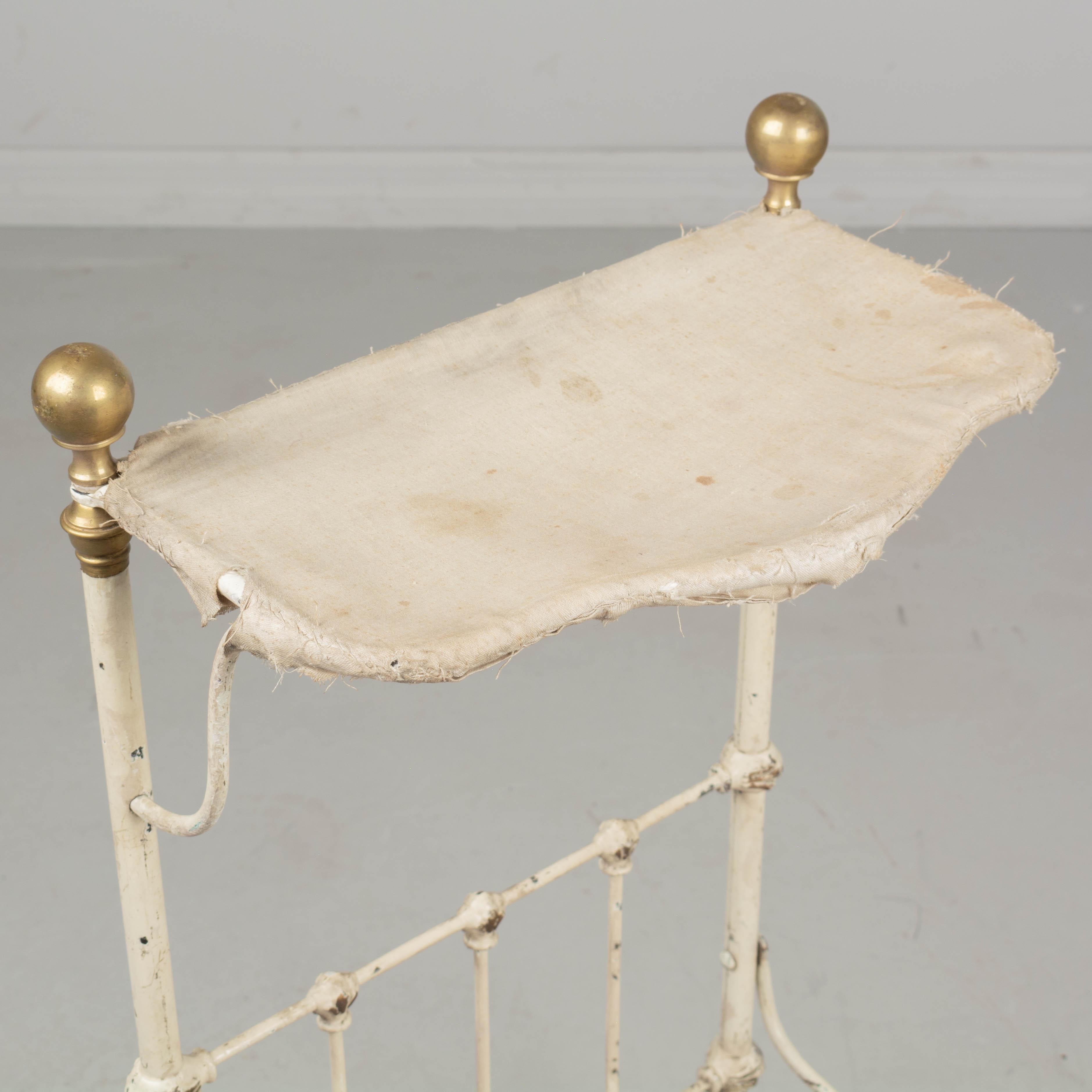 19th Century French Cast Iron Sampler Bed  For Sale 9