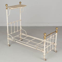 19th Century French Cast Iron Sampler Bed