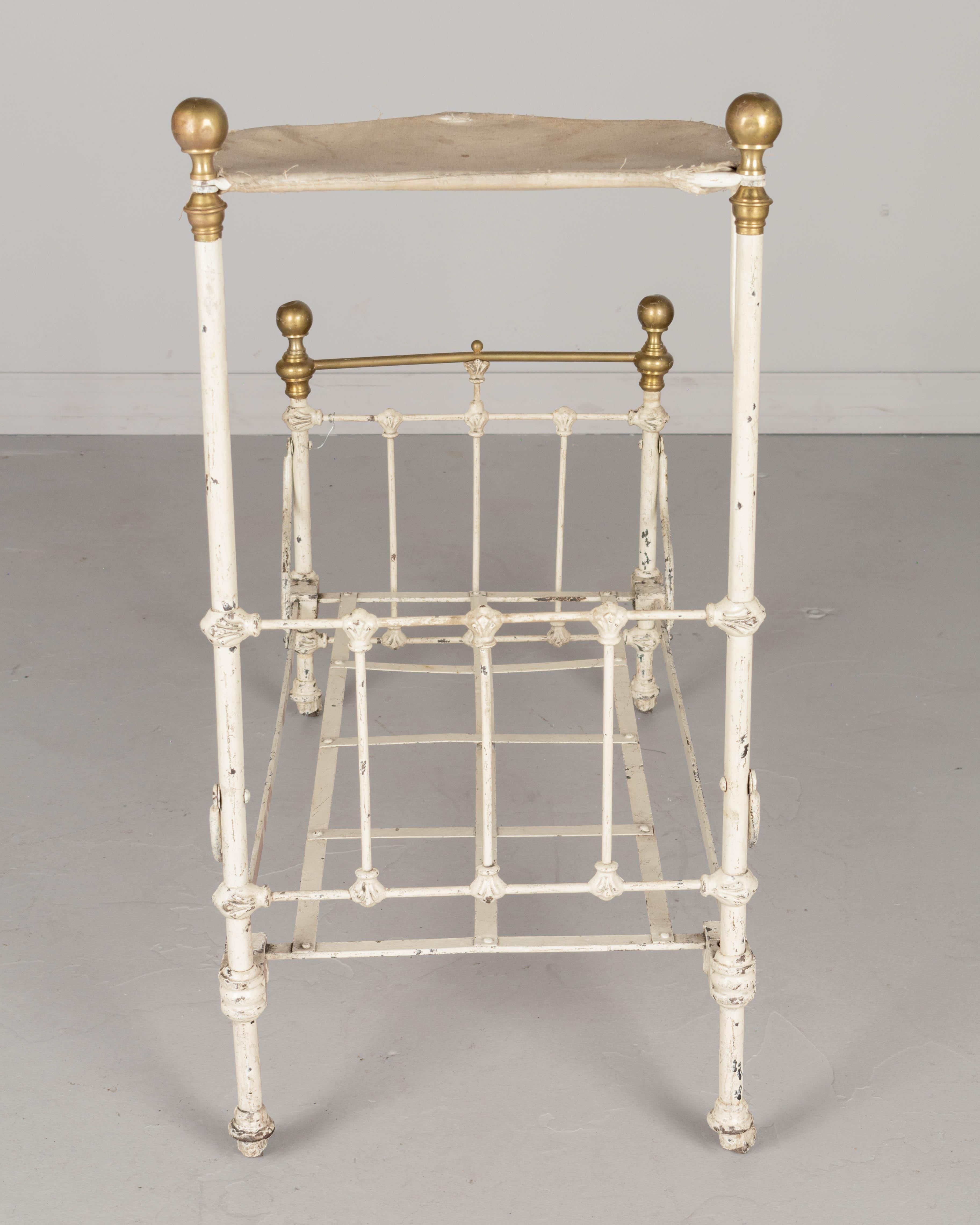 19th Century French Cast Iron Sampler Bed  For Sale 6