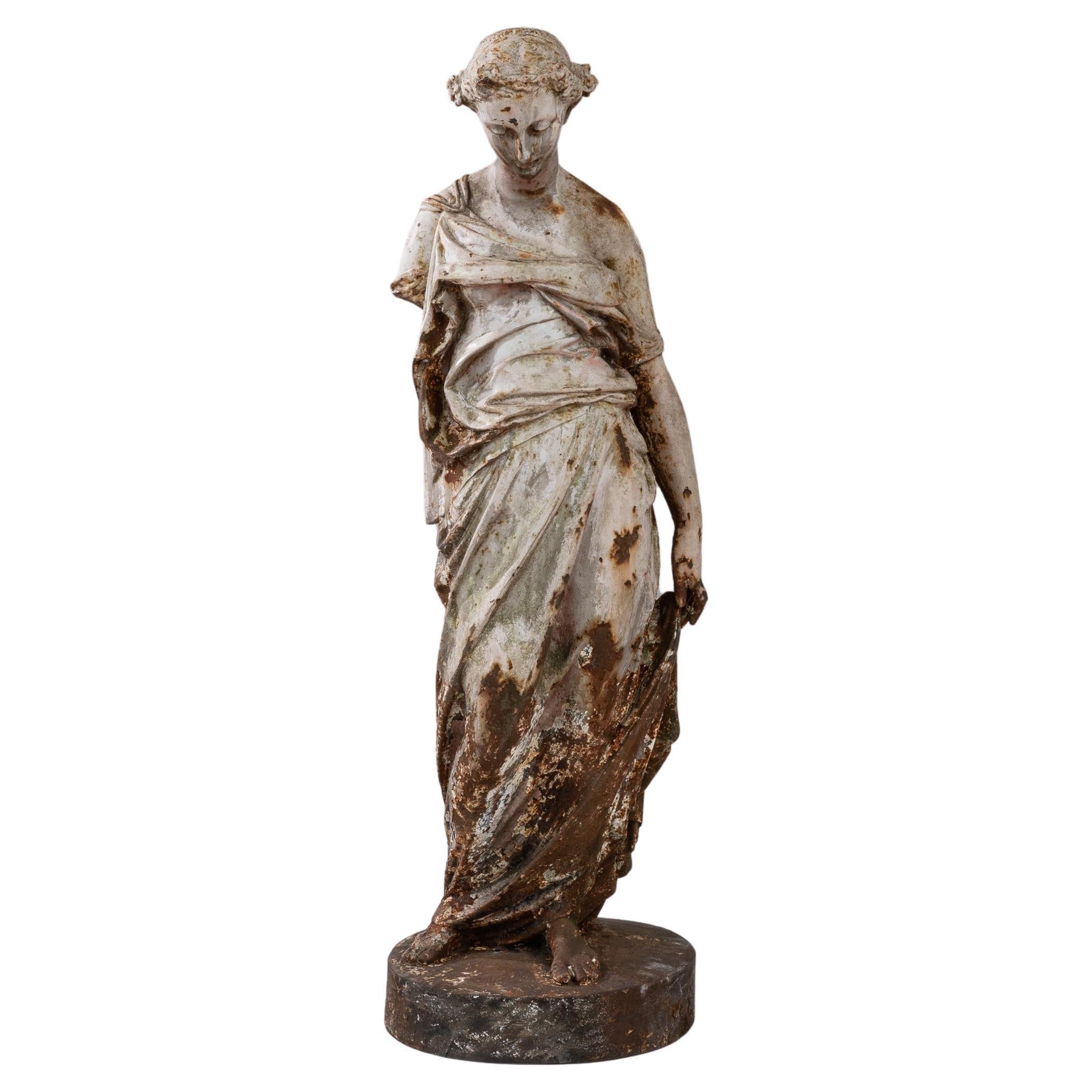 19th Century French Cast Iron Sculpture For Sale
