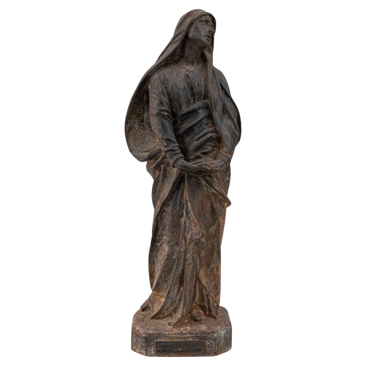 19th Century French Cast Iron Sculpture For Sale