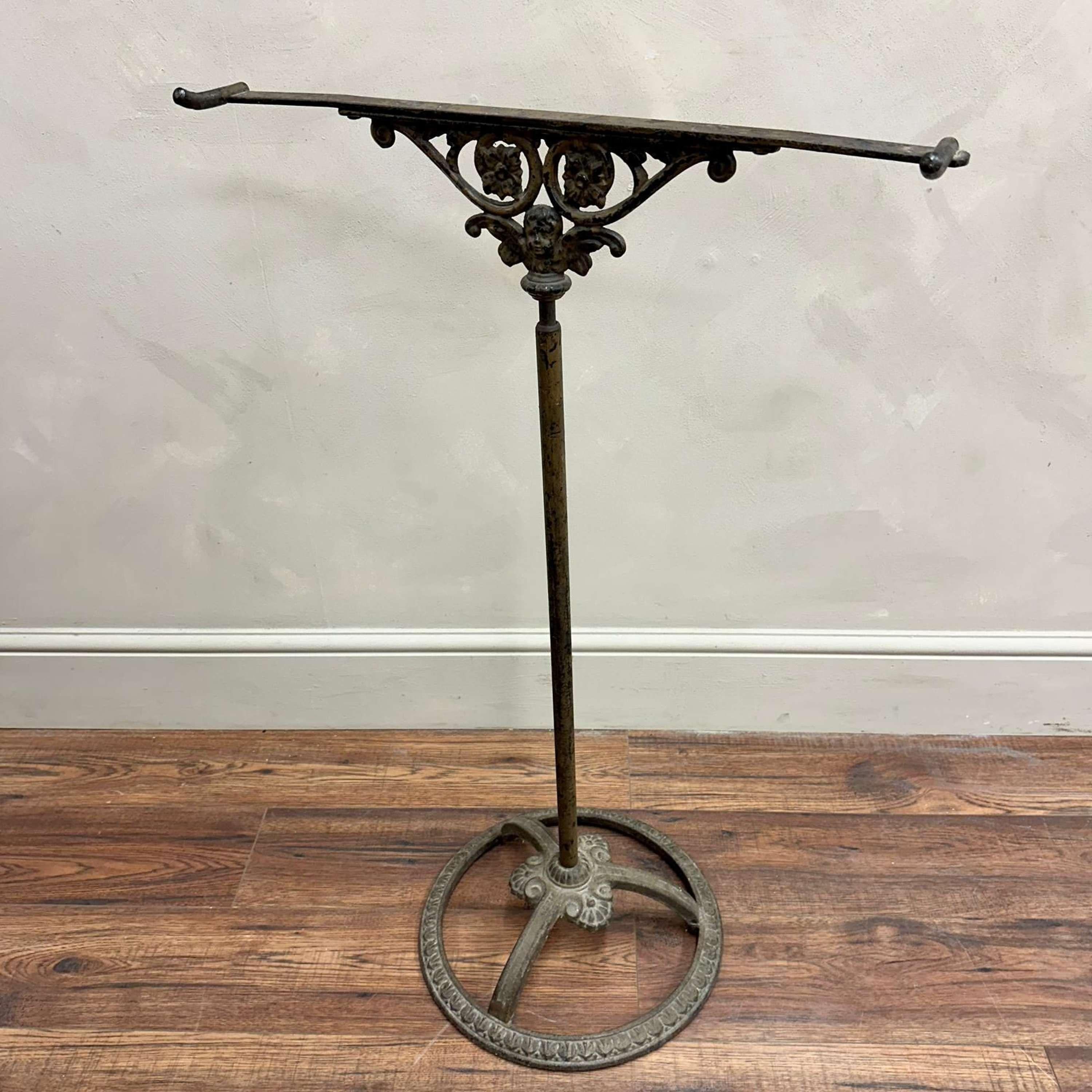 19th Century, French Cast Iron Towel Stand / Rail 3
