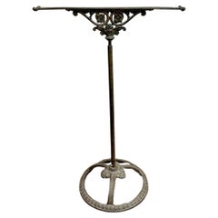 19th Century, French Cast Iron Towel Stand / Rail