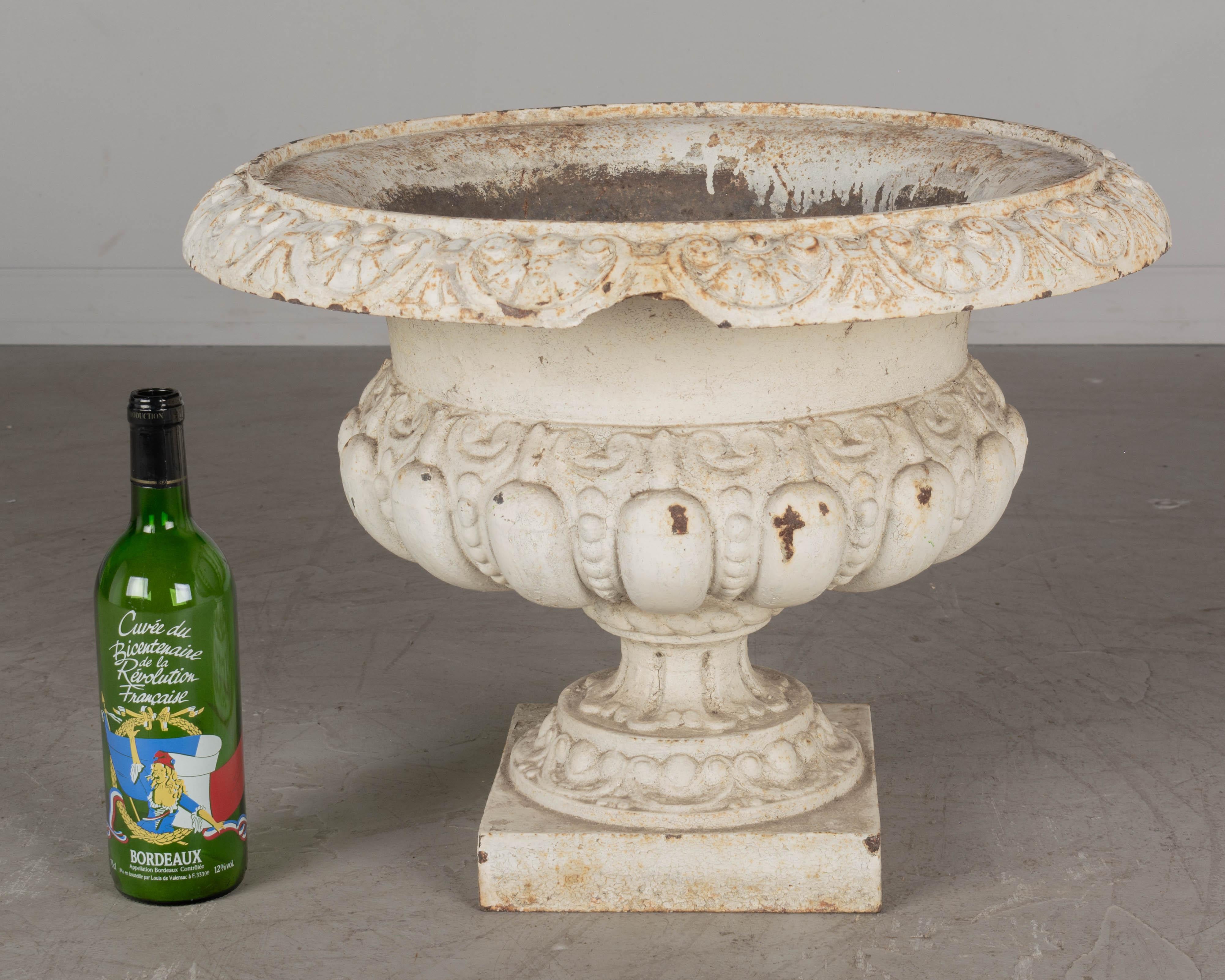19th Century French Cast Iron Urns, Set of 4 For Sale 5