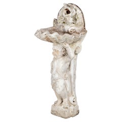 Fontana francese in pietra fusa del XIX secolo