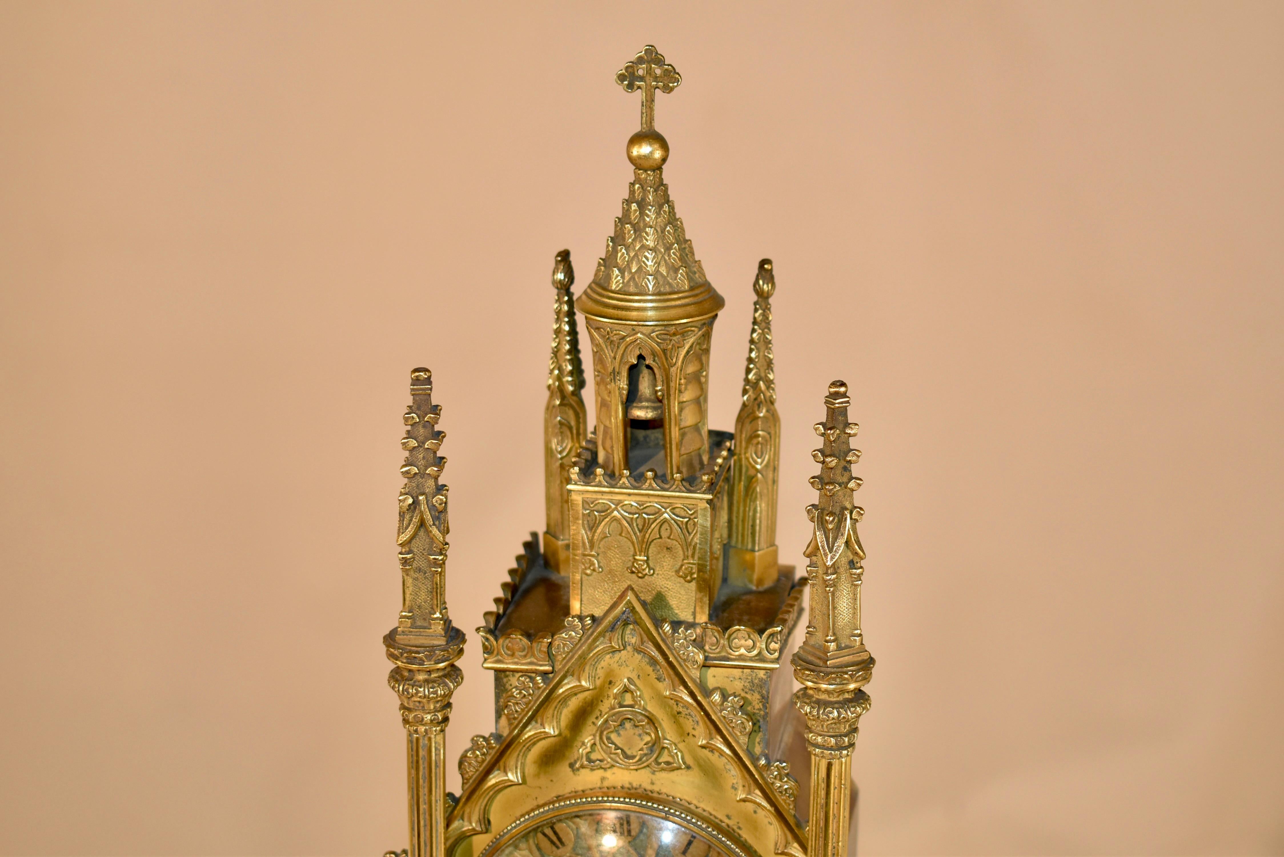 19th Century French Cathedral Clock For Sale 7