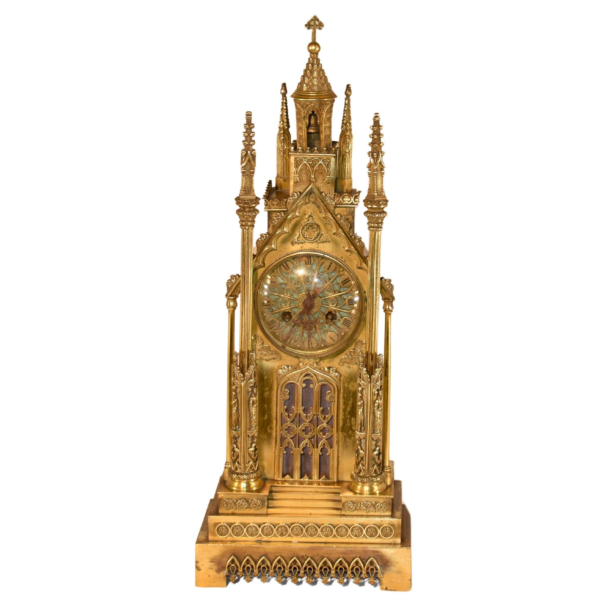 19th Century French Cathedral Clock