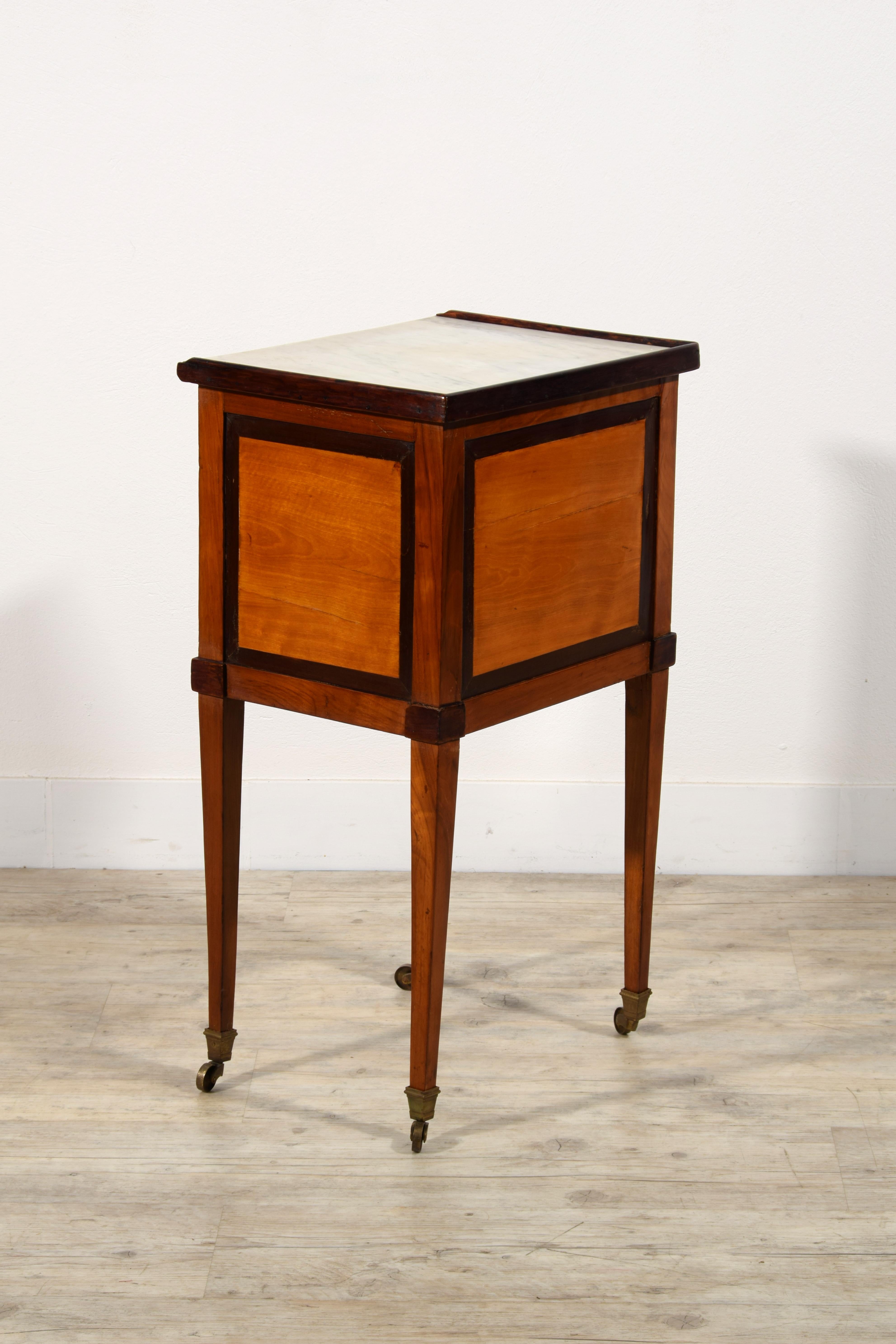 19th Century, French Center Cabinet with Marble Top For Sale 16