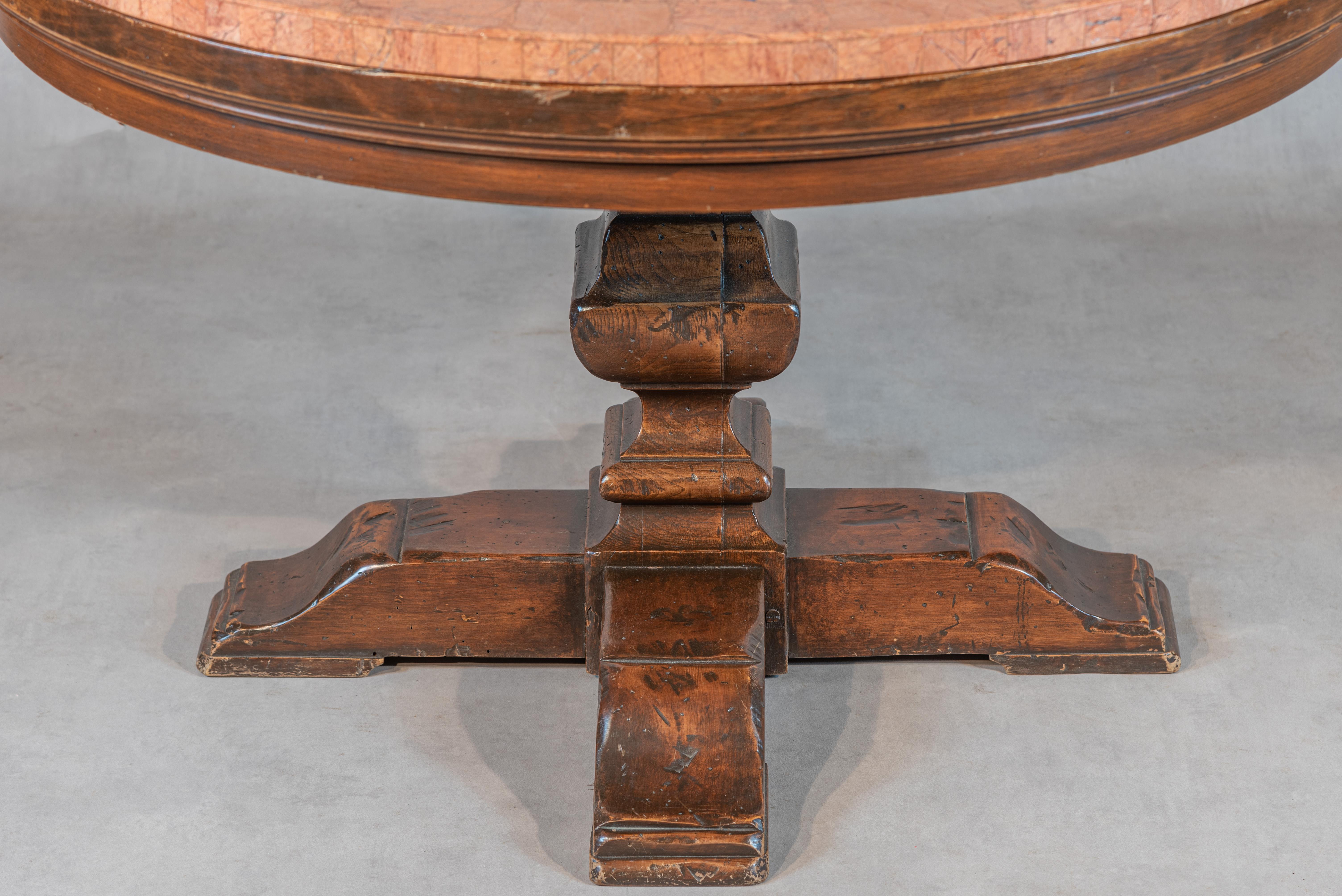19th Century French Center Table Brazilian Marble For Sale 1