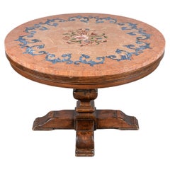 19th Century French Center Table Brazilian Marble