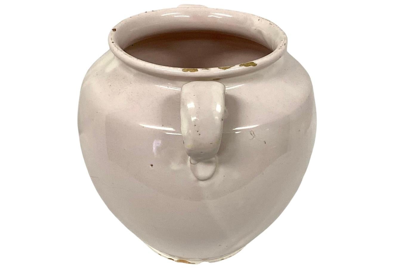 Glazed 19th Century French Ceramic Confit Pot #4