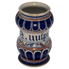 19th Century French Ceramic Pharmacy Jar