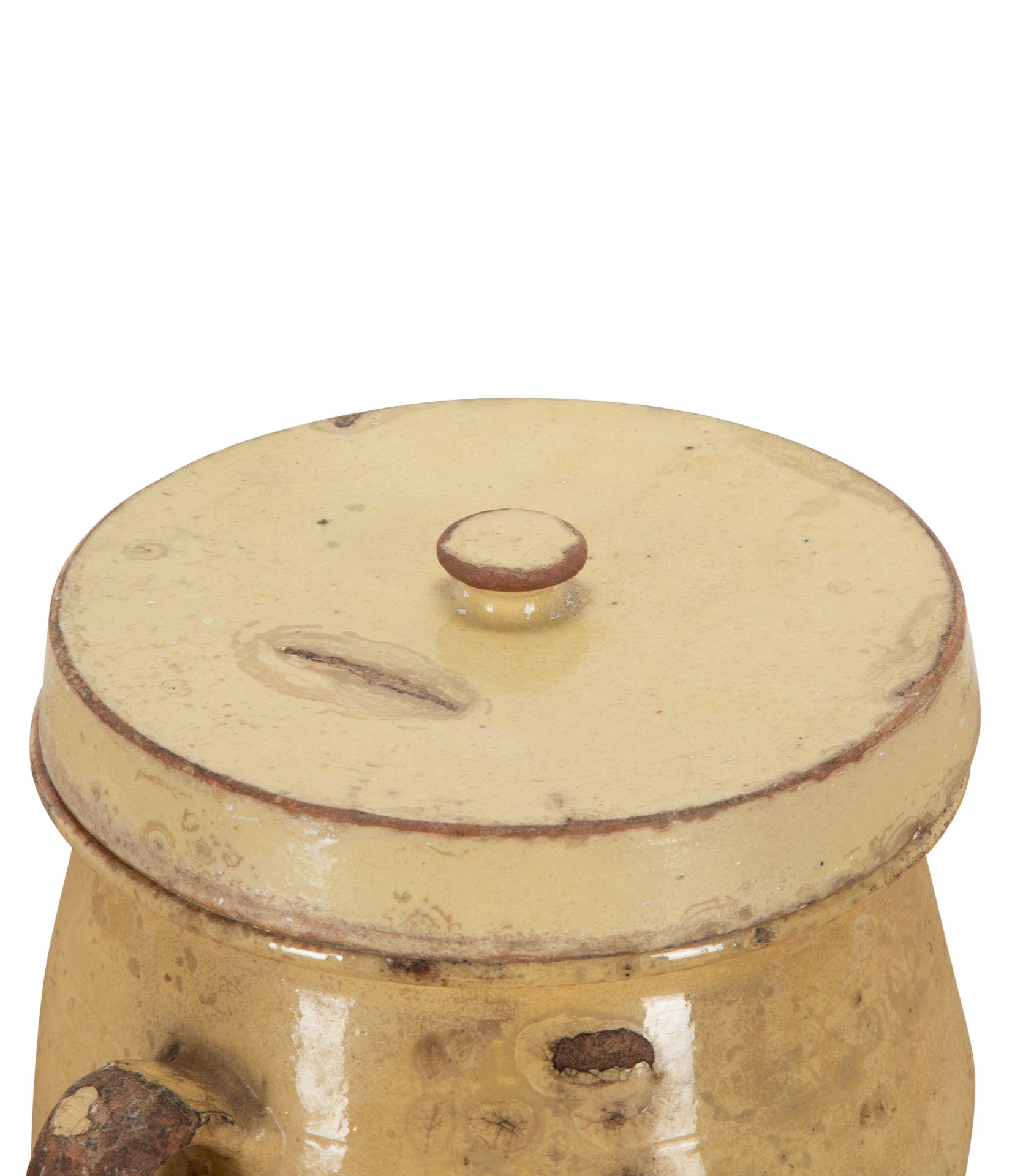 Pot en céramique français du 19ème siècle provenant de la région de la Savoie Bon état - En vente à Tetbury, Gloucestershire