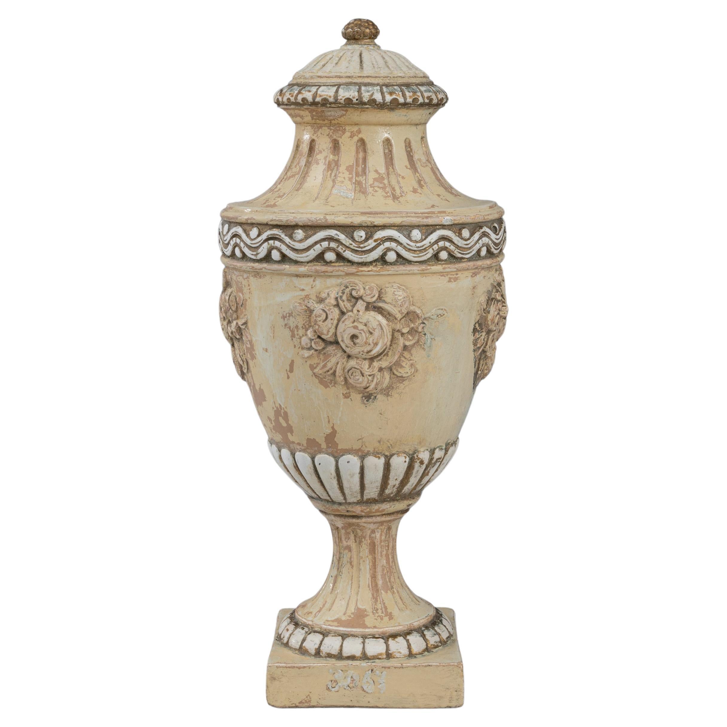 19th Century French Ceramic Urn For Sale