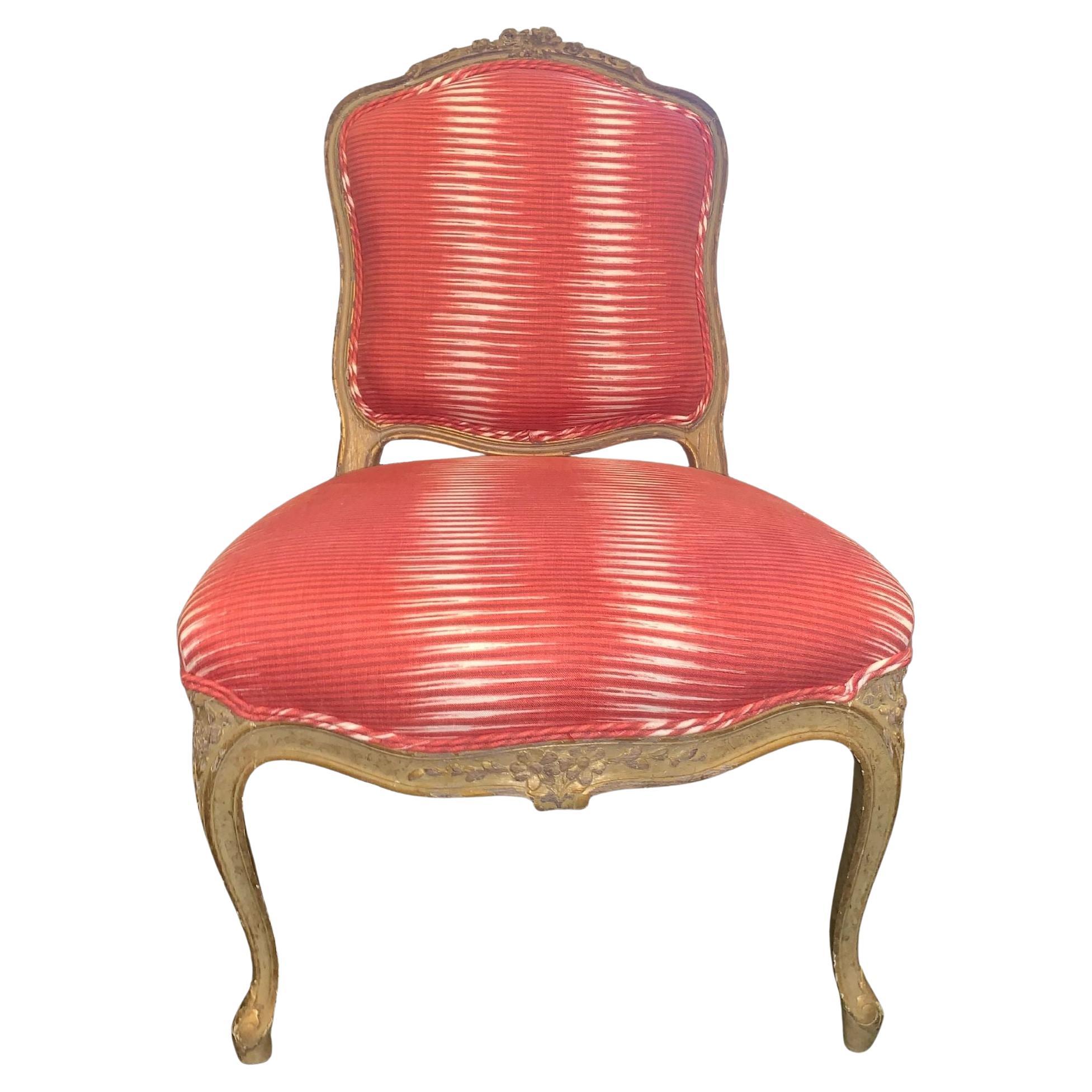 19th Century French Chair Covered in Michelle Nussbaumer Fabric