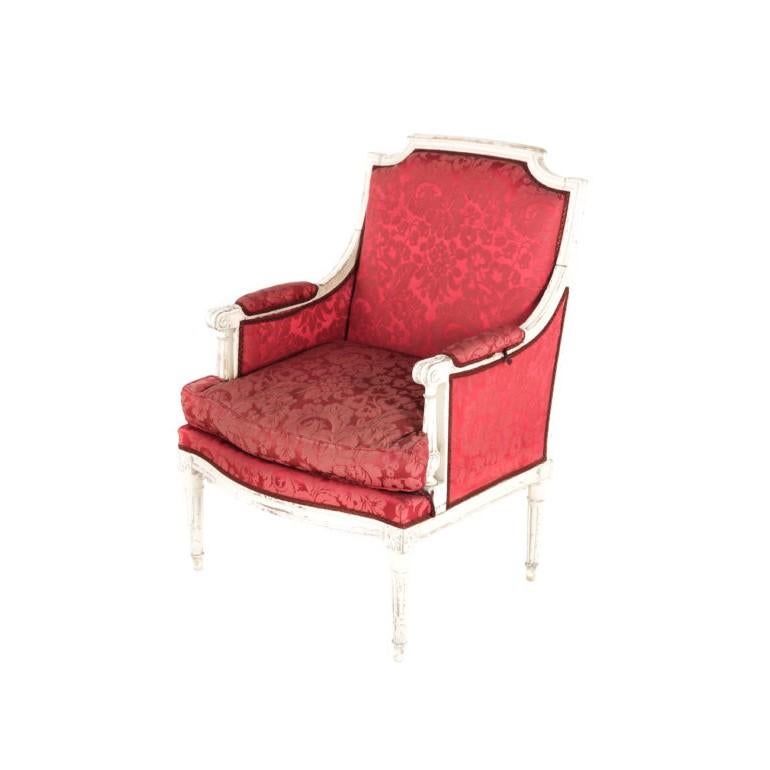 Painted 19th Century French Chaise Longue 'Duchesse Brisee' from Paris.