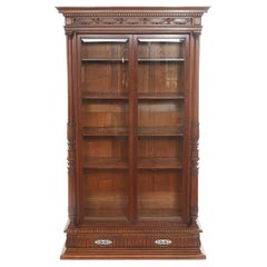 19th Century French Chaleyssin Freres Carved Walnut Cabinet