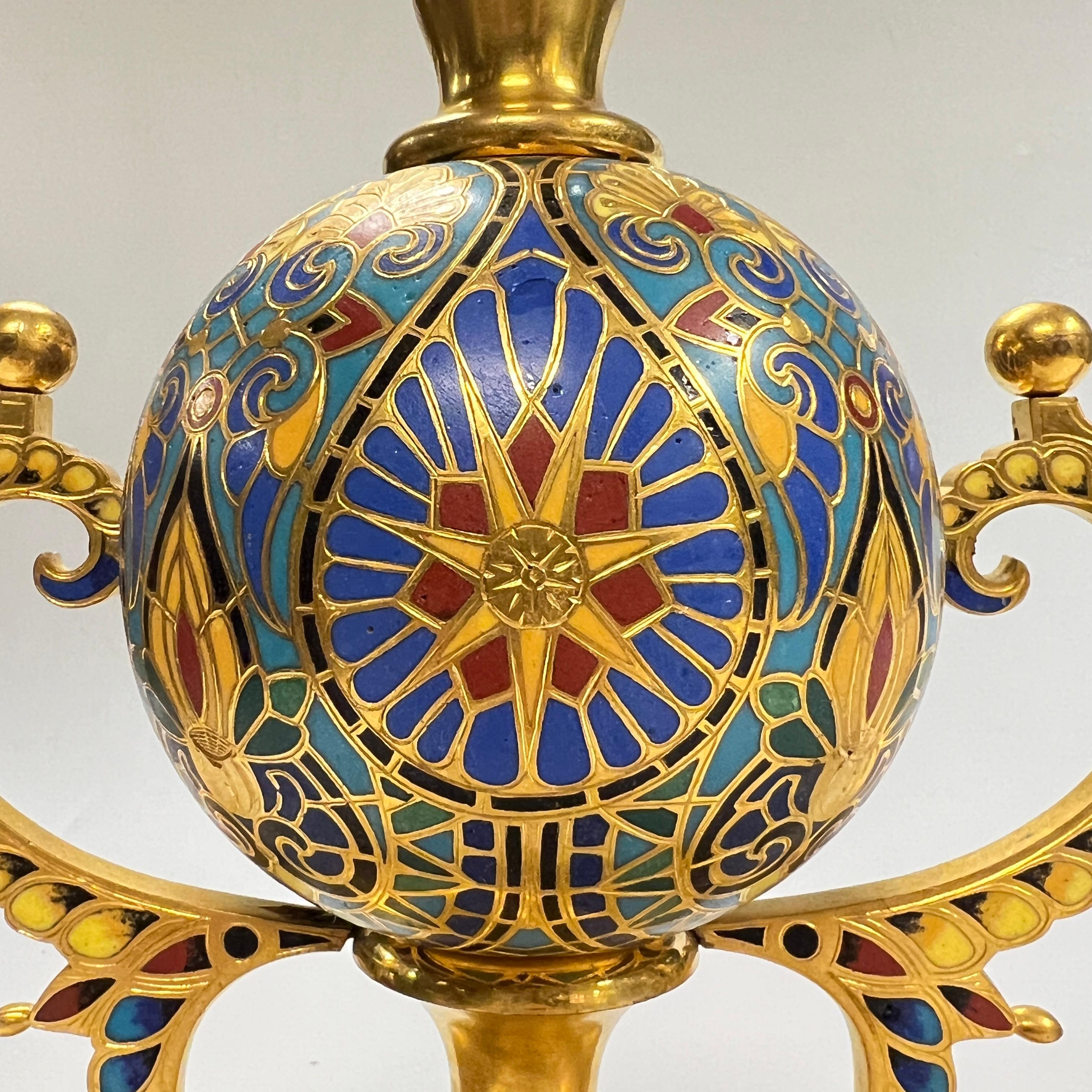 Chenet in bronzo dorato francese del XIX secolo di Barbedienne In condizioni buone in vendita a New York, NY