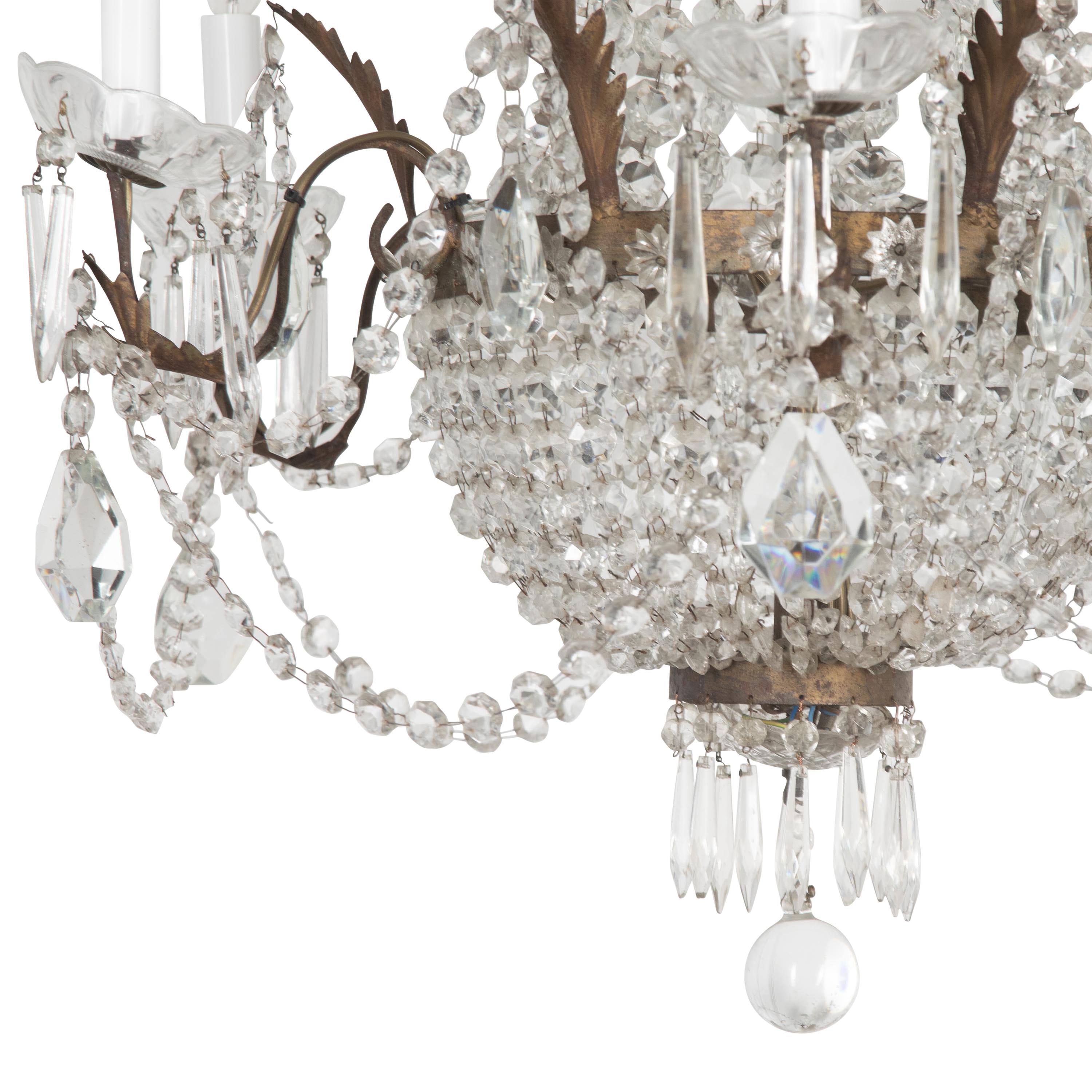 Metal 19th Century French Chandelier For Sale