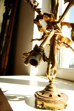 19th Century French Chandelier in Gilt Bronze Louis XVI Style