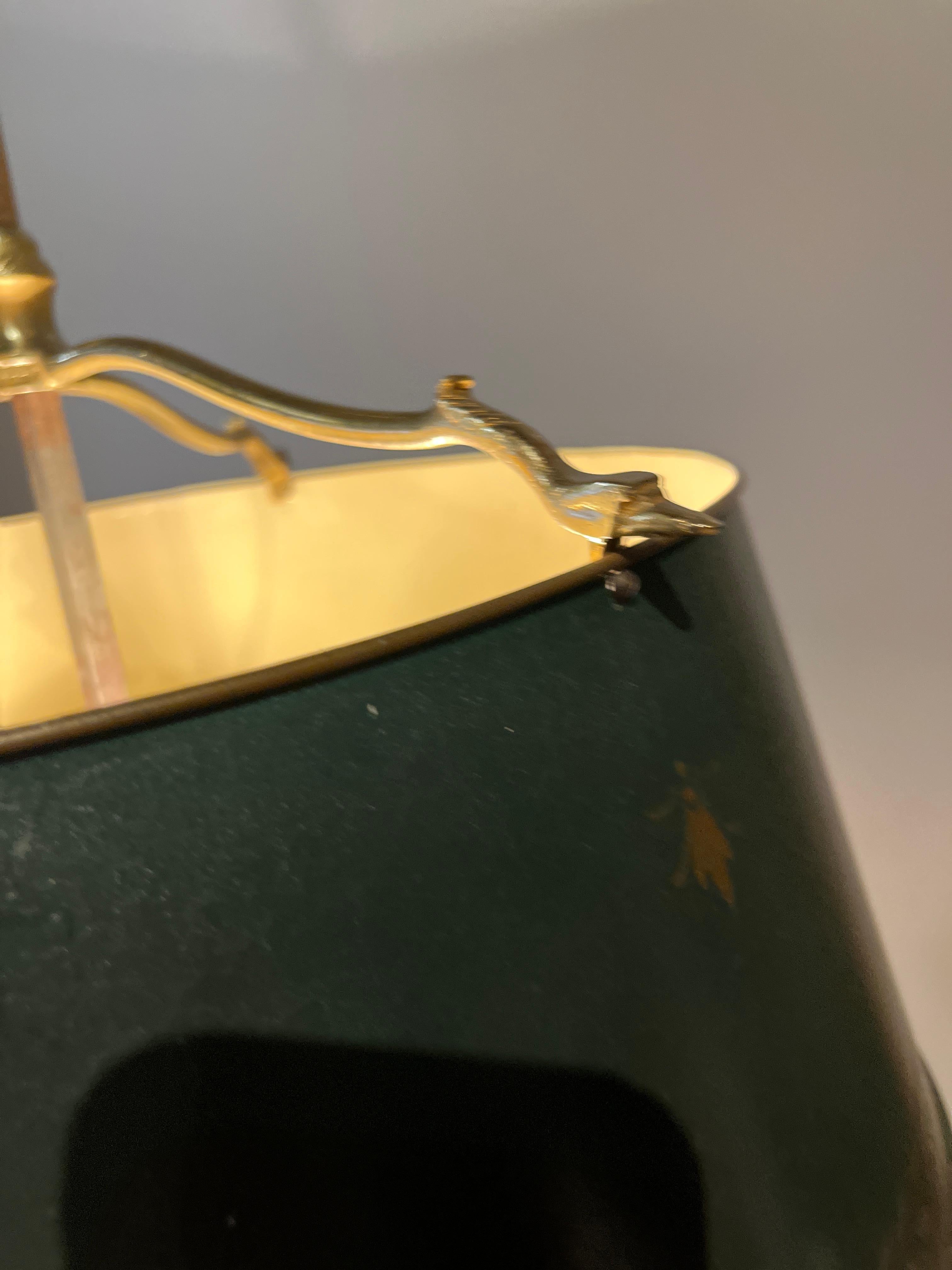 19th Century French Charles X Bronze & Ormolu Bouillotte Lamp en venta 1