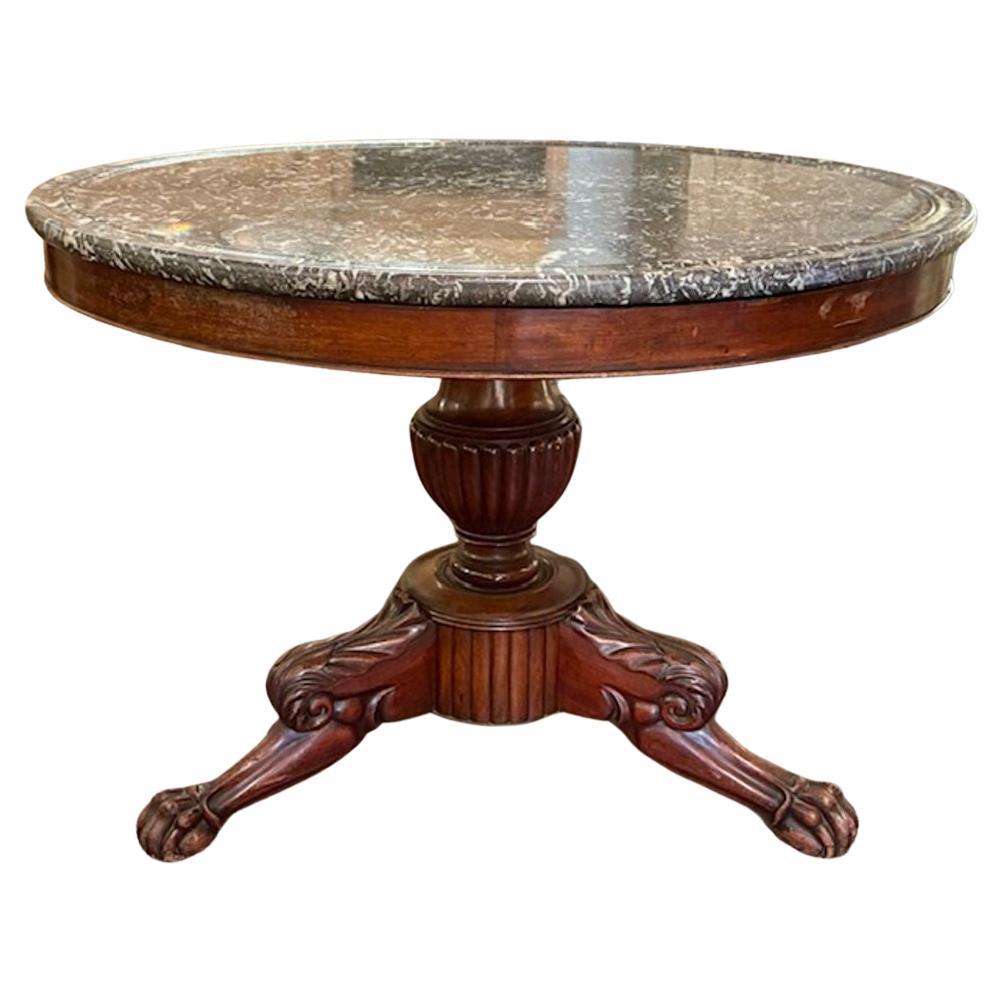 19th Century French Charles X Center Table