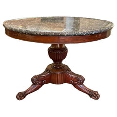 19th Century French Charles X Center Table