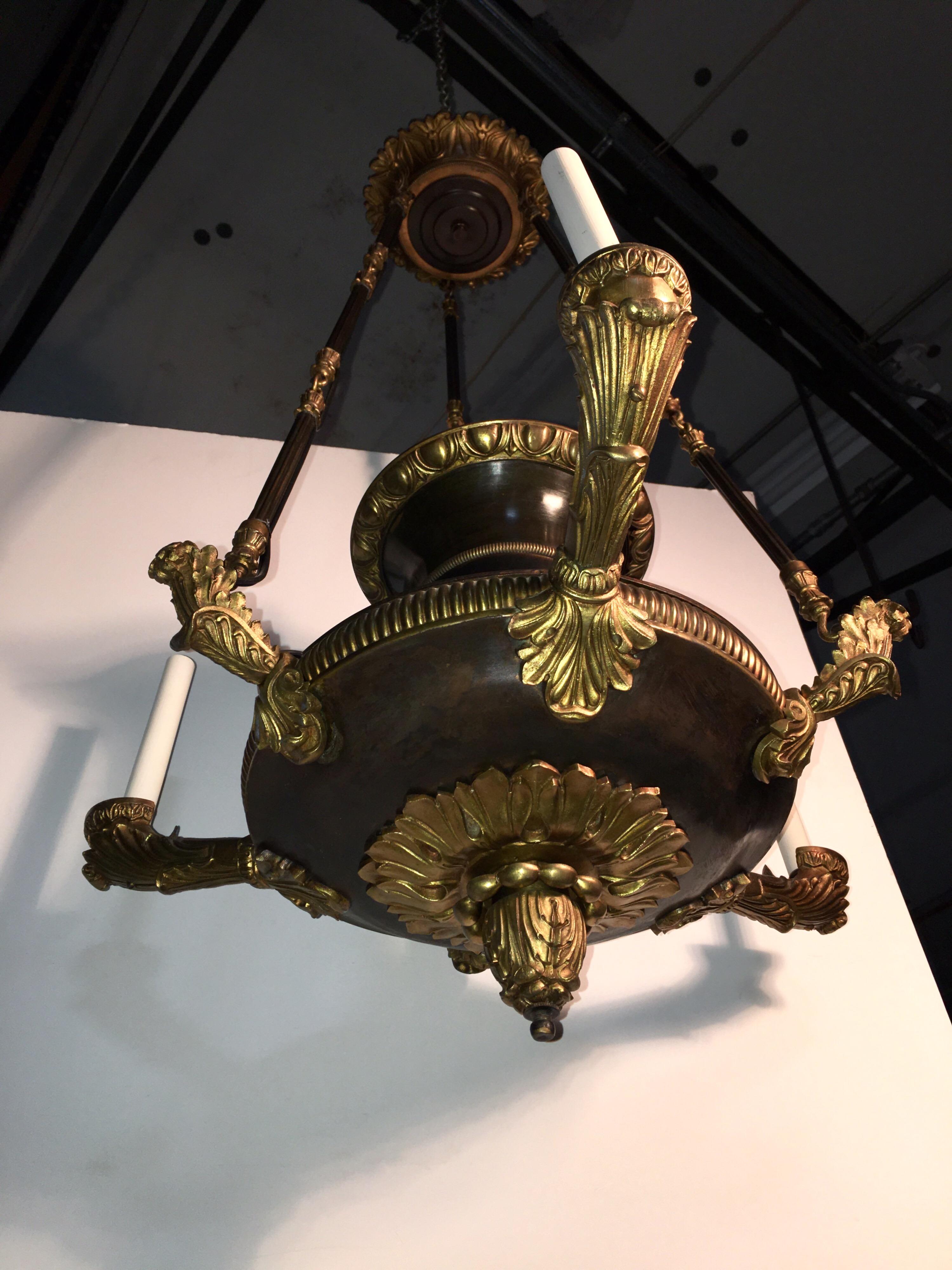 19th Century French Charles X Chandelier In Good Condition For Sale In Dallas, TX