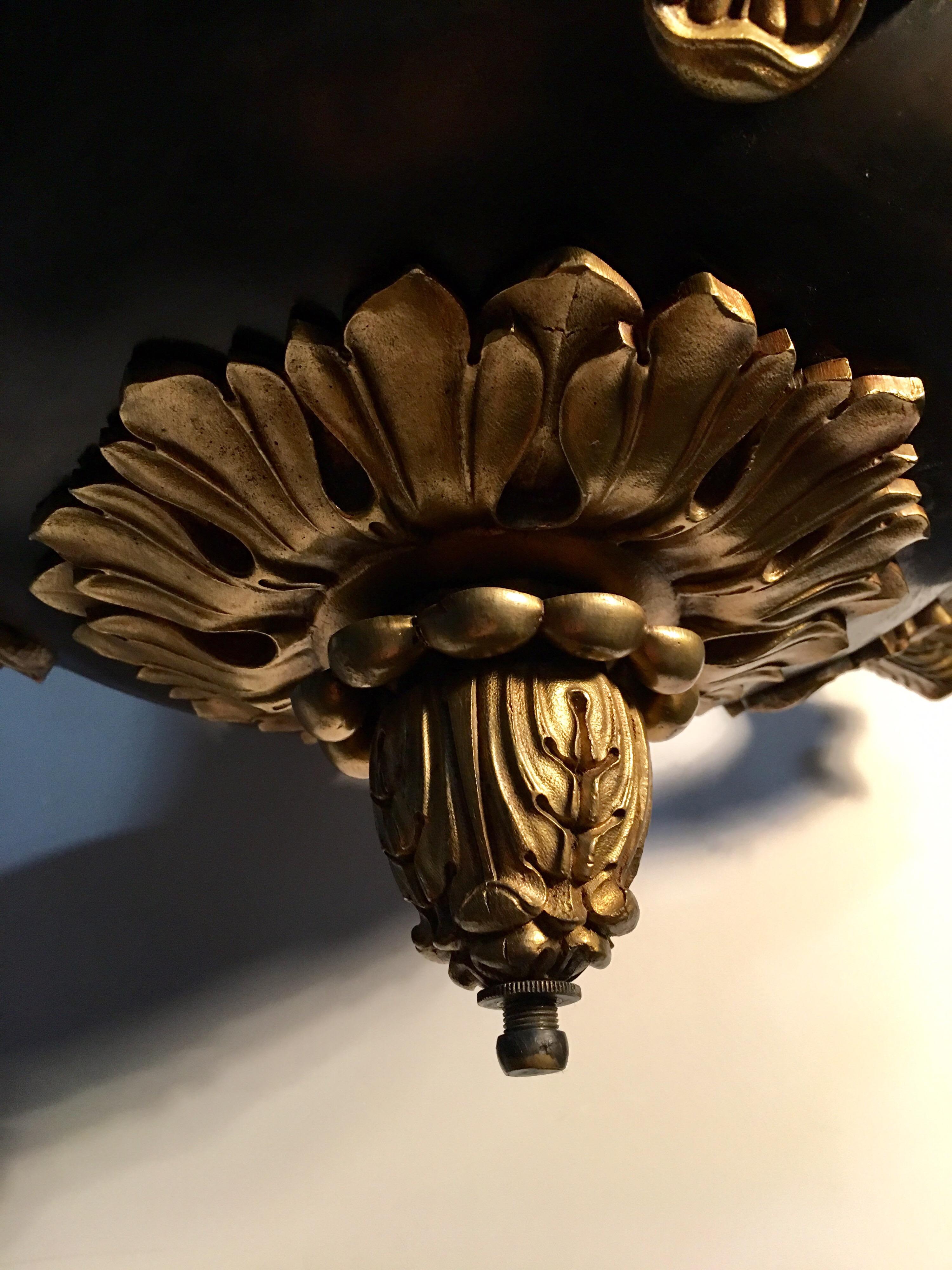 Bronze 19th Century French Charles X Chandelier For Sale