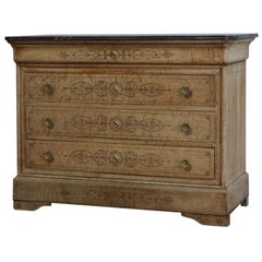 19th Century French Charles X Commode in Bird’s-Eye Maple