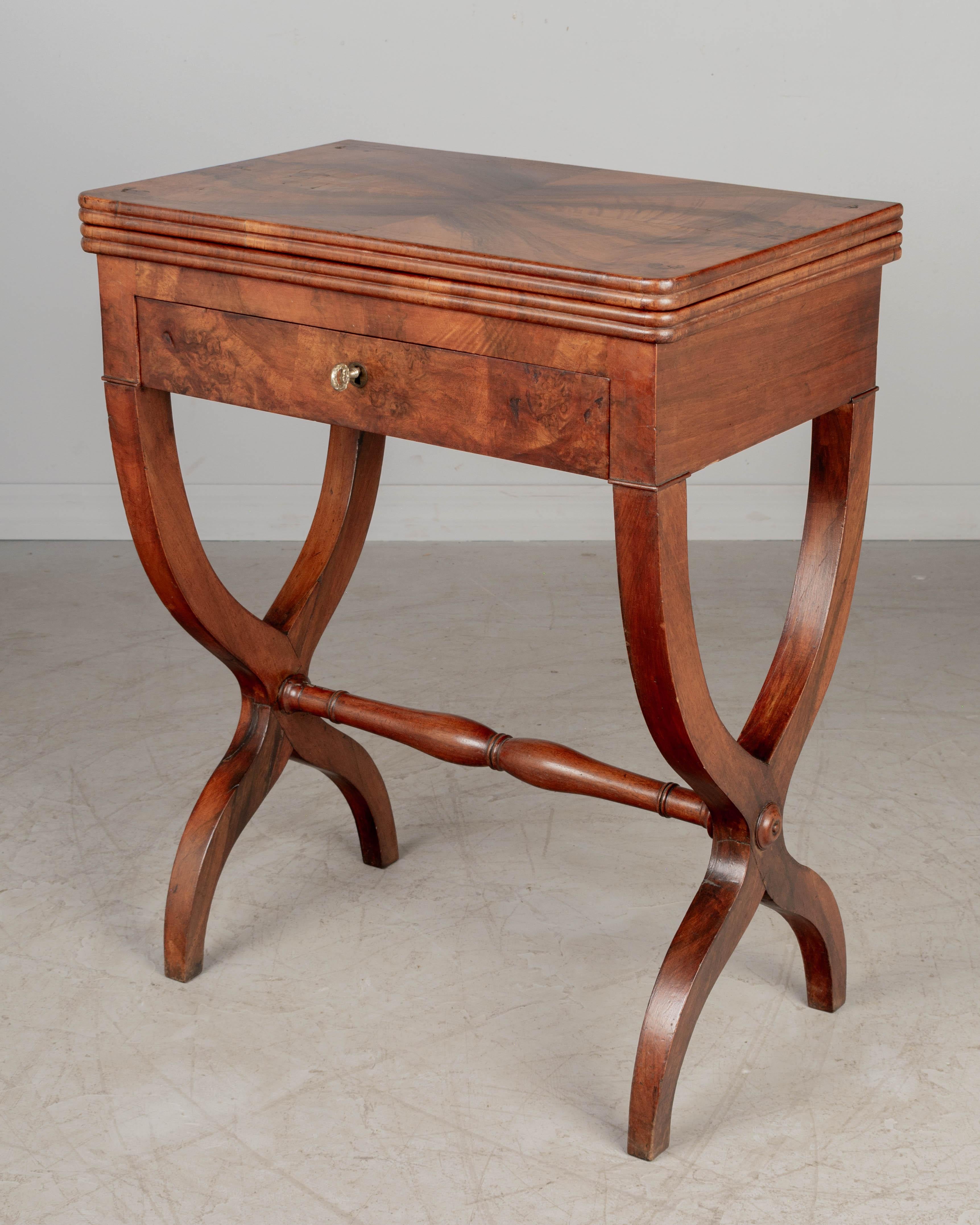19th Century French Charles X Game Table In Good Condition For Sale In Winter Park, FL