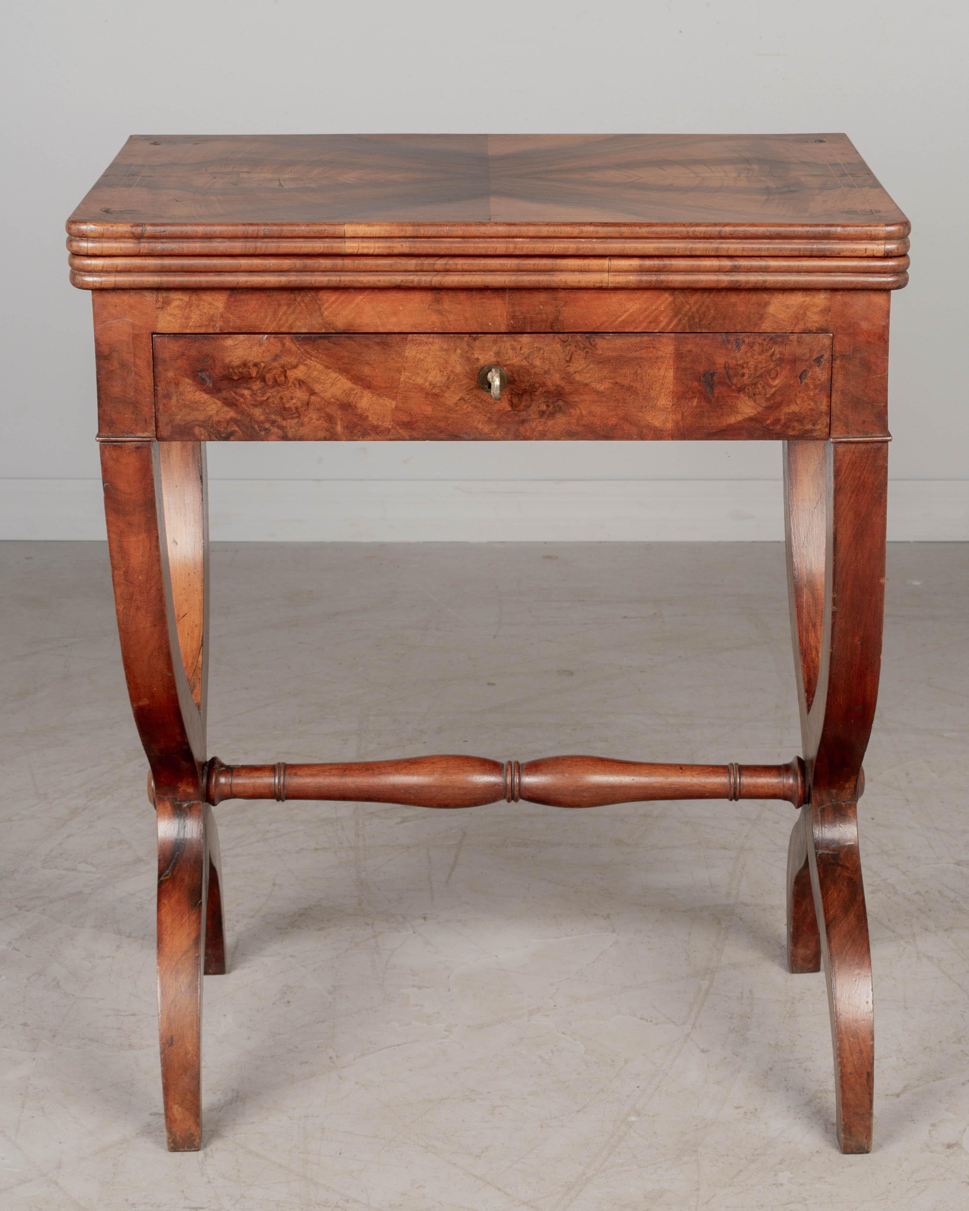 19th Century French Charles X Game Table For Sale 1