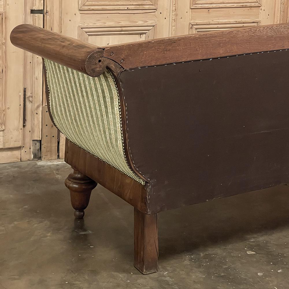 19th Century French Charles X Mahogany Sofa For Sale 9