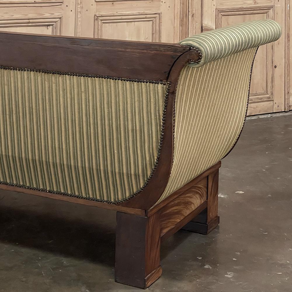 19th Century French Charles X Mahogany Sofa For Sale 13