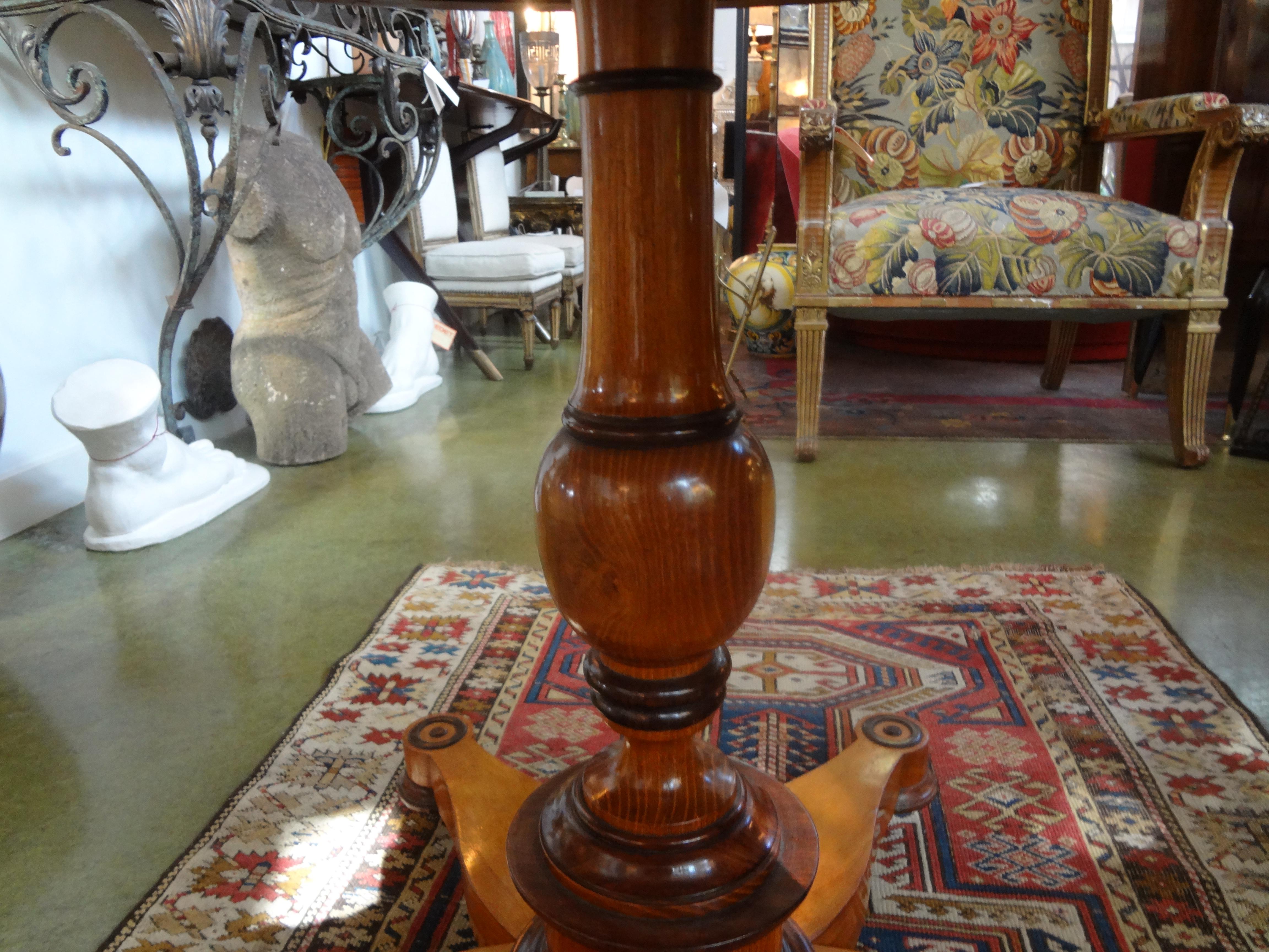 19th Century French Charles X Period Center Table In Good Condition In Houston, TX