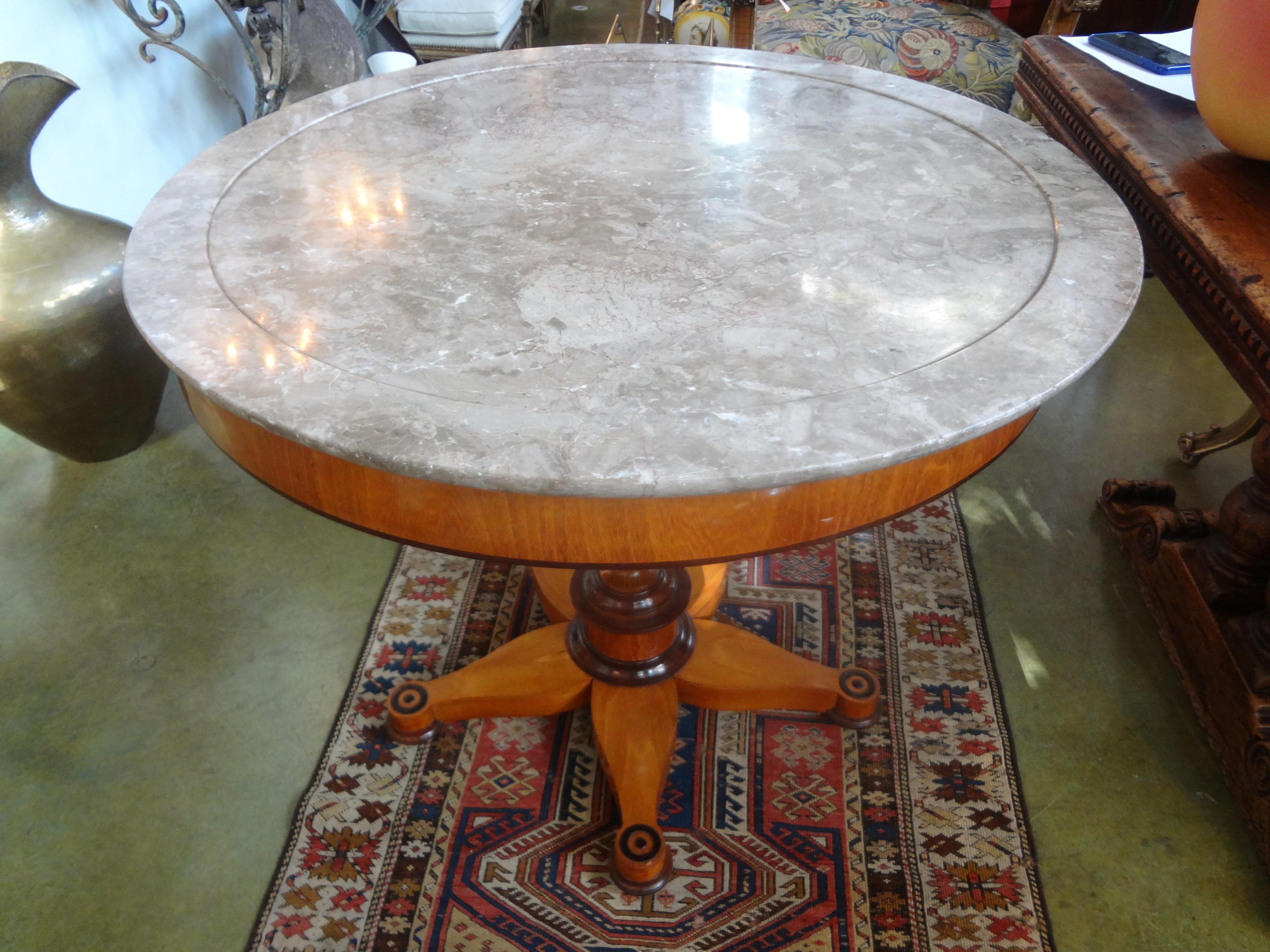 19th Century French Charles X Period Center Table 4